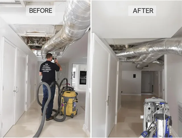 Winchester Air Duct Cleaning professional performing thorough air duct cleaning in Winchester