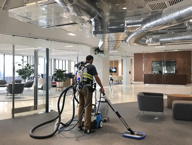 Commercial duct cleaning service by Winchester Air Duct Cleaning in Winchester
